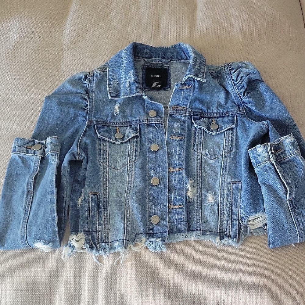 Distressed Blue Denim Jacket